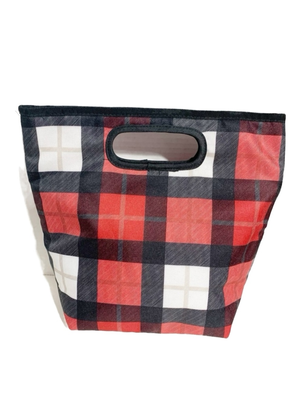 Thirty-One Go-To Thermal Lunch Tote Bag Check Mate Plaid Print Red and Black ❤️🖤